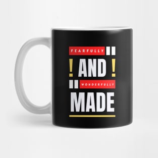 Fearfully And Wonderfully Made | Christian Typography Mug